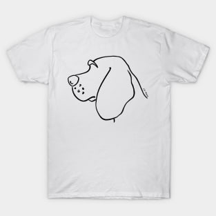 Beagle silhouette outline T-Shirt